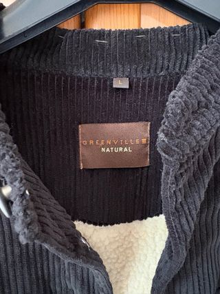Chaqueta Pana Negra Talla L