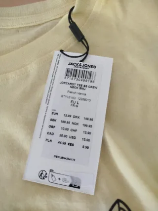 Camiseta Jack & Jones Amarilla