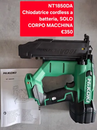 Chiodatrice Hikoki NT1850DA a batteria
