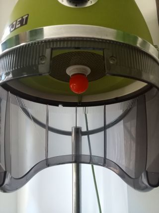 Lámpara Pie Secador Antiguo Super Jet Verde