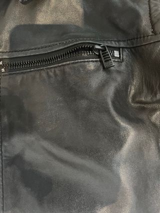 Chaqueta Cuero Calvin Klein Negra