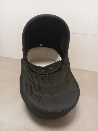 Cochecito de bebé 3 en 1 negro