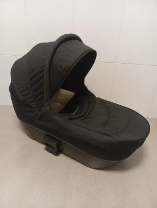 Cochecito de bebé 3 en 1 negro