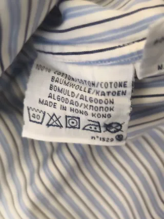 Camisa Polo Ralph Lauren Rayas Azul y Blanca