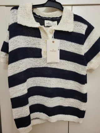 Conjunto Springfield Rayas Azul y Blanco