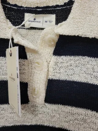 Conjunto Springfield Rayas Azul y Blanco