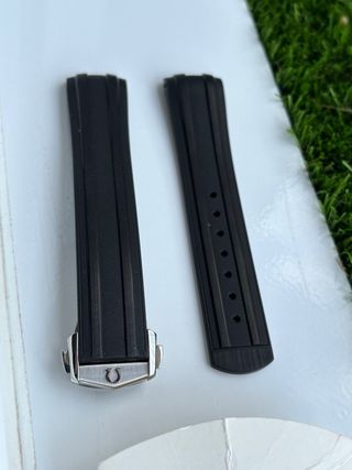 Correa Caucho Negra Omega Seamaster Diver 300M