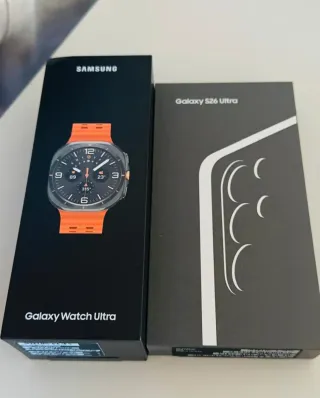 Samsung S26 Ultra y Galaxy Watch Ultra Naranja