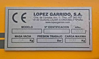 Pala y cazo tractor Lopez Garrido LG-0-600.