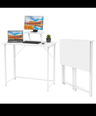 Escritorio blanco plegable