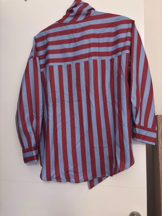 Camisa inspirada en Zara lazo rayas S
