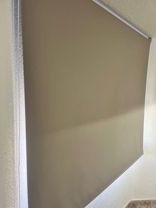 Estor enrollable opaco gris 160x175cm