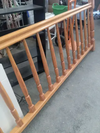 Baranda de madera para escaleras
