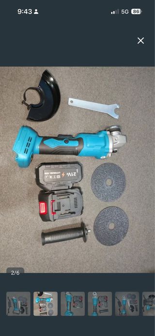 Radial a Batería con 2 Baterías