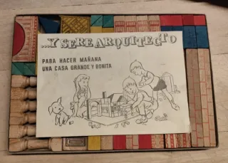 Antiguo juego construcción "Y seré arquitecto"