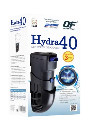 Acuario de 60L+ hydra 40 800L/H