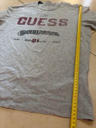 T-Shirt Guess Grigia Cotone XL