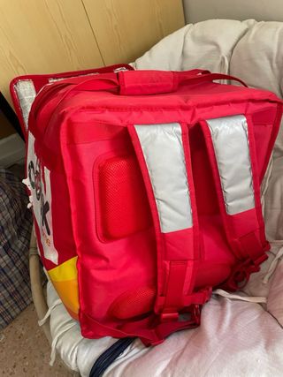 Mochila Just Eat Roja