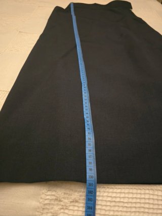Traje Amazona celeste,azul marino mezclado