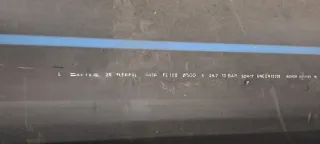 Barras de 6,5mts de tubo de polietileno SDR17