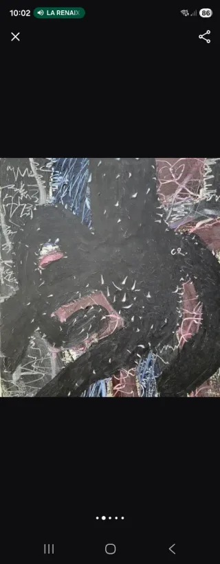 Óleo Joan Cruspinera 1996 “Monstruo” firmado