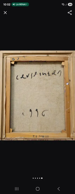 Óleo Joan Cruspinera 1996 “Monstruo” firmado