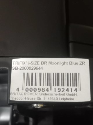 Silla coche Britax Römer azul
