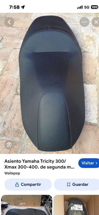 Pantalla alta Yamaha Tricity 300 y asiento origina