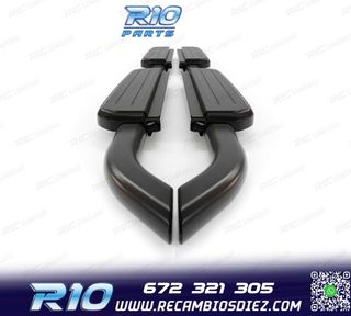 ESTRIBERAS ESTRIBOS LAND ROVER DEFENDER 110 130 20- NEGRO