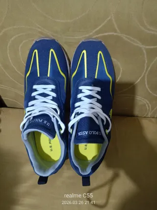 Tenis U.S. Polo Assn. Azul/Amarillo