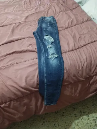 Pantalones Jeans Drip Rotos Hombre 13-16 años