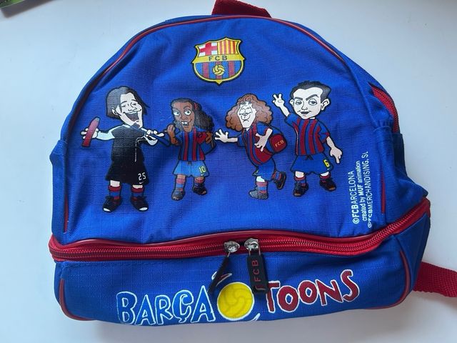 Mochila infantil FC Barcelona + cepillo de dientes