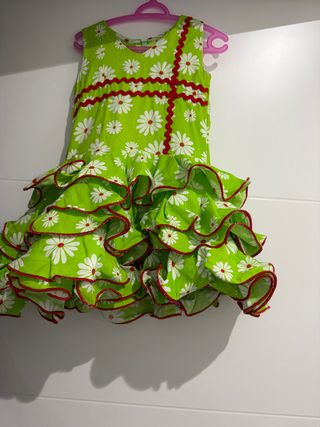 Vestido Gitana Niña Flores