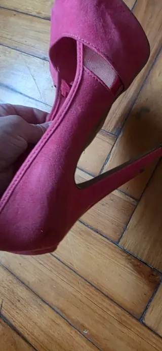 Zapatos de tacón Bershka rosa