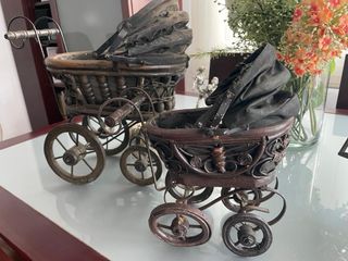Cochecito Muñecas Vintage Madera