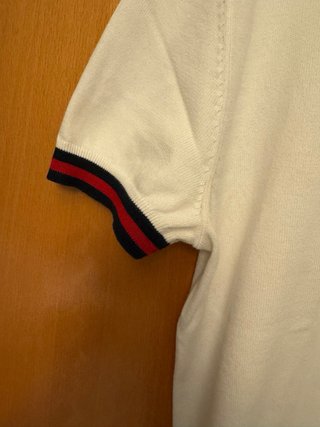 Polo Zara Branco com Listras