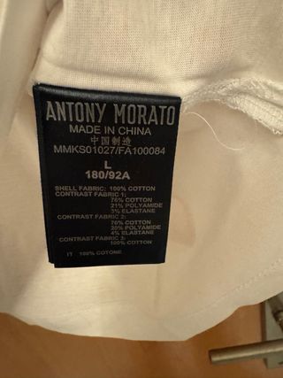 Polo Antony Morato Branco e Preto