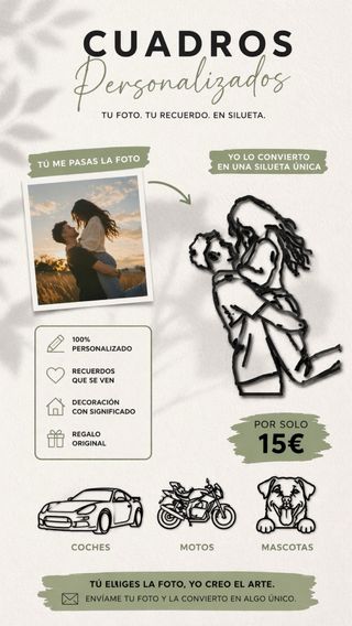 Cuadros personalizados en silueta 3D