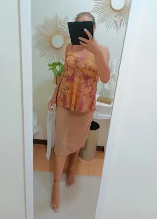 Liu Jo gonna midi beige