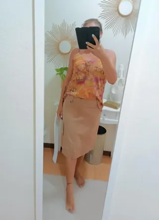 Liu Jo gonna midi beige