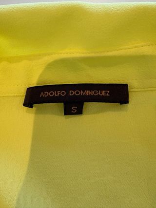 Camisa Adolfo Domínguez Talla S Amarilla