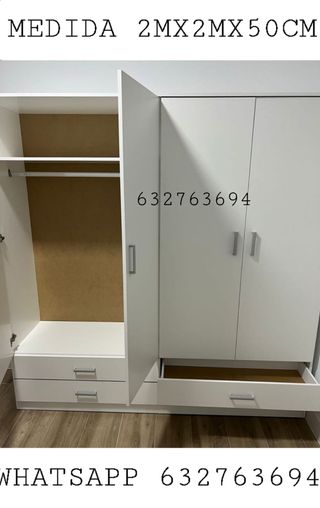 Armario 4 puertas y 4 cajones