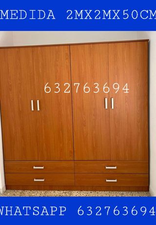 Armario 4 puertas y 4 cajones