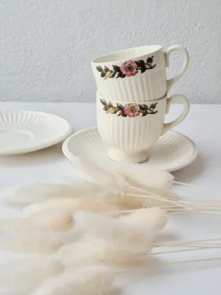 Tazze Wedgwood Vintage Inglesi Floreali