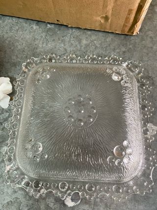 Plato/Cenicero Vintage Cristal