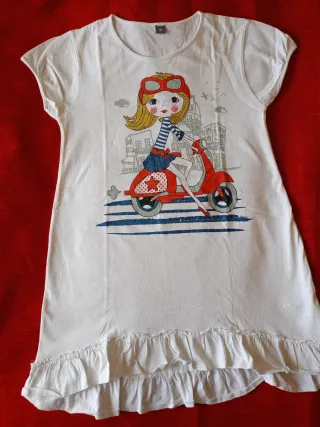 Camiseta chica manga corta con dibujo