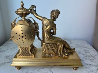 Reloj Imperio Figura Bronce Vintage