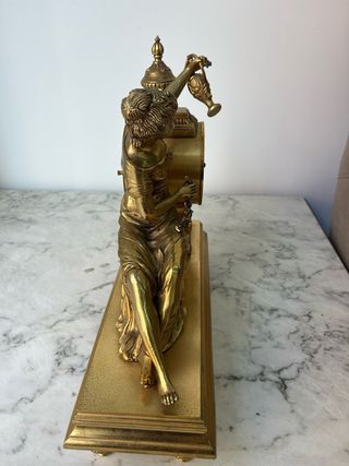 Reloj Imperio Figura Bronce Vintage