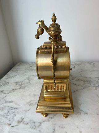 Reloj Imperio Figura Bronce Vintage