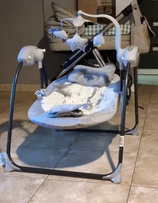 Hamaca Columpio Bebé Gris